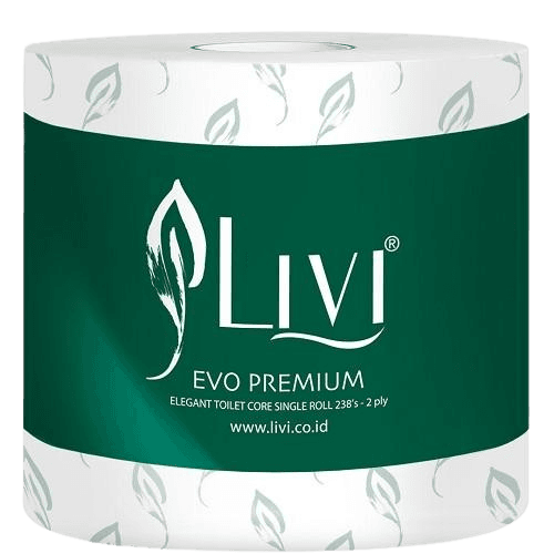 livi evo tcore single roll 238s 2 ply